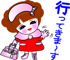 Beauty life of a cute girl sticker #9402196