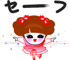 Beauty life of a cute girl sticker #9402198