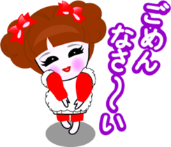 Beauty life of a cute girl sticker #9402203