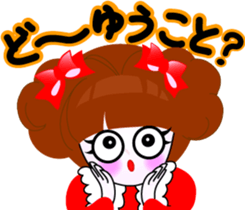 Beauty life of a cute girl sticker #9402205