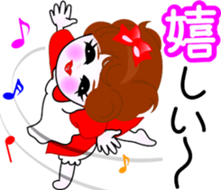 Beauty life of a cute girl sticker #9402206