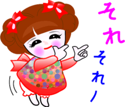 Beauty life of a cute girl sticker #9402210