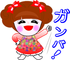 Beauty life of a cute girl sticker #9402211