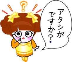 Beauty life of a cute girl sticker #9402215