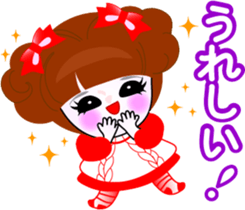 Beauty life of a cute girl sticker #9402217