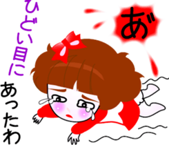 Beauty life of a cute girl sticker #9402220