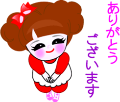 Beauty life of a cute girl sticker #9402222