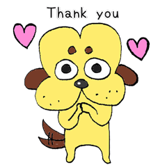 scribbling hip head dog