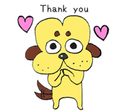 scribbling hip head dog sticker #9402584