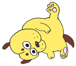 scribbling hip head dog sticker #9402598