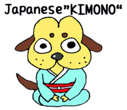 scribbling hip head dog sticker #9402621