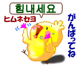 Korean and Japanese. This is a chick. sticker #9402754