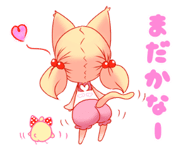 yumekawaiikei nekomimi and twin tail sticker #9402967
