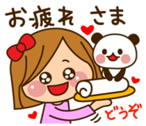 The cute girl who often uses it sticker #9403111