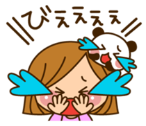 The cute girl who often uses it sticker #9403129