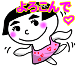 cute girl.kawaii girl sticker #9403472