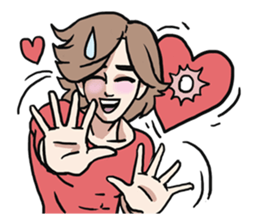 AsB - Love 99 / The Comic Cupple sticker #9403505