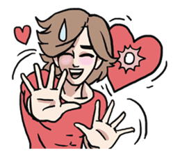 AsB - Love 99 / The Comic Cupple sticker #9403505