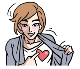 AsB - Love 99 / The Comic Cupple sticker #9403508