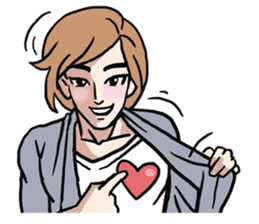 AsB - Love 99 / The Comic Cupple sticker #9403508