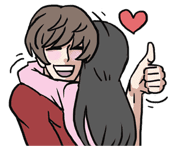 AsB - Love 99 / The Comic Cupple sticker #9403523