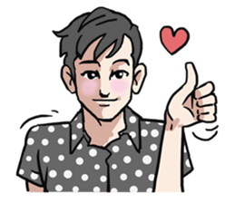 AsB - Love 99 / The Comic Cupple sticker #9403537