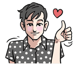 AsB - Love 99 / The Comic Cupple sticker #9403537