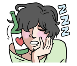 AsB - Love 99 / The Comic Cupple sticker #9403539