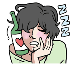 AsB - Love 99 / The Comic Cupple sticker #9403539