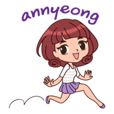 Cute Korean Girl sticker #9403944