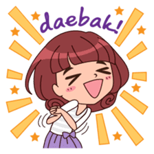 Cute Korean Girl sticker #9403946