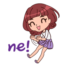 Cute Korean Girl sticker #9403948