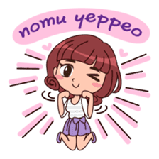 Cute Korean Girl sticker #9403950