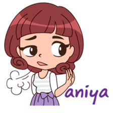 Cute Korean Girl sticker #9403952