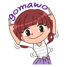 Cute Korean Girl sticker #9403953