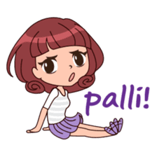 Cute Korean Girl sticker #9403957