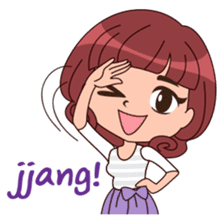 Cute Korean Girl sticker #9403958