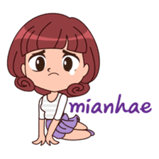 Cute Korean Girl sticker #9403961