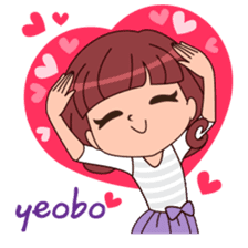 Cute Korean Girl sticker #9403962