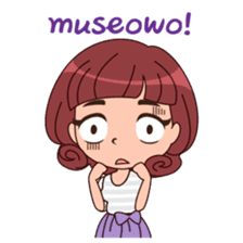 Cute Korean Girl sticker #9403963