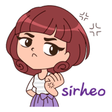 Cute Korean Girl sticker #9403964