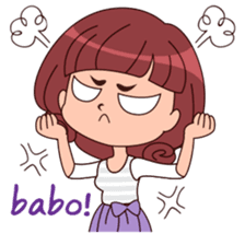 Cute Korean Girl sticker #9403967