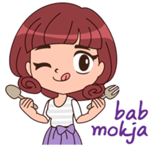 Cute Korean Girl sticker #9403969