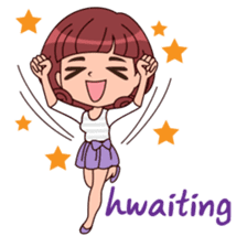 Cute Korean Girl sticker #9403970
