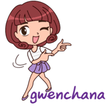 Cute Korean Girl sticker #9403972