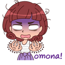 Cute Korean Girl sticker #9403973