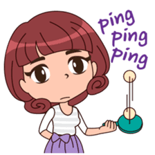 Cute Korean Girl sticker #9403977