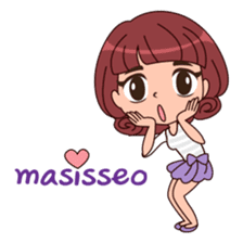 Cute Korean Girl sticker #9403979