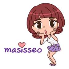 Cute Korean Girl sticker #9403979