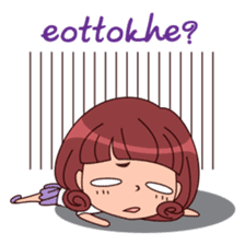 Cute Korean Girl sticker #9403980